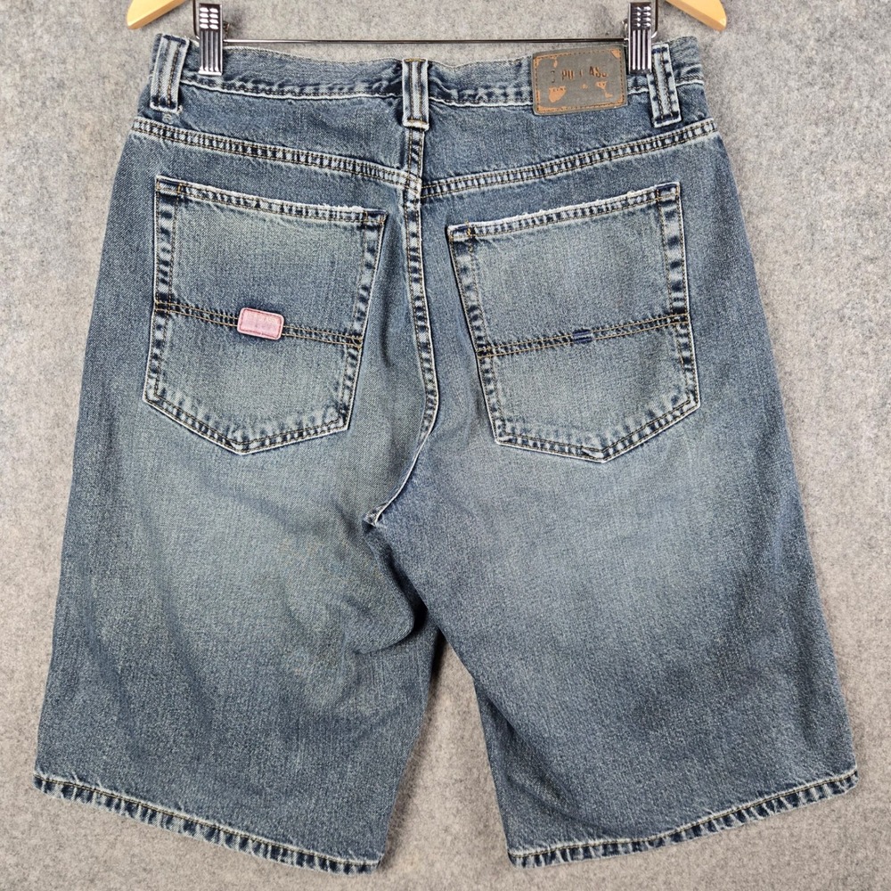 US Polo Assn Jean Shorts Mens 30 Blue Baggy Skater Denim Vintage 90s Y2K